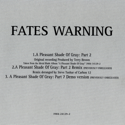 Постер Fates Warning Discography Fates Warning Discography
