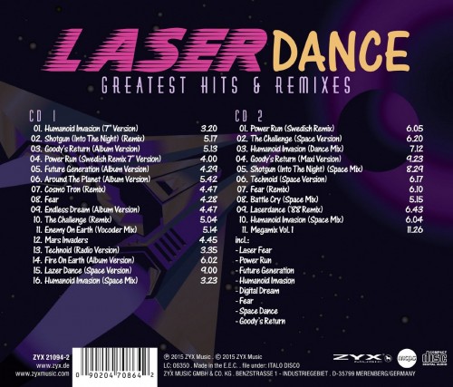 Постер Laserdance - Greatest Hits Remixes Laserdance - Greatest Hits Remixes