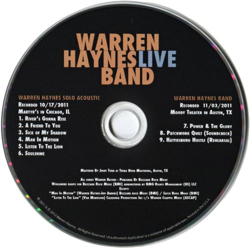 Постер Warren Haynes Band Warren Haynes Band