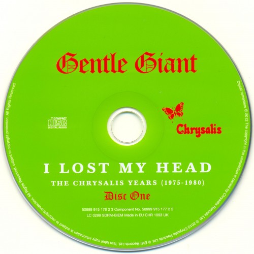 Постер Gentle Giant - I Lost My Head: The Chrysalis Years 1975-1980 Gentle Giant - I Lost My Head: The Chrysalis Years 1975-1980