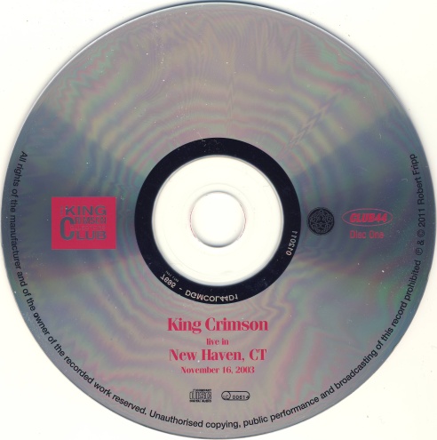 Постер King Crimson - Live In New Haven. CT King Crimson - Live In New Haven. CT
