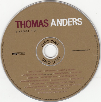 Постер Thomas Anders - Greatest Hits Thomas Anders - Greatest Hits