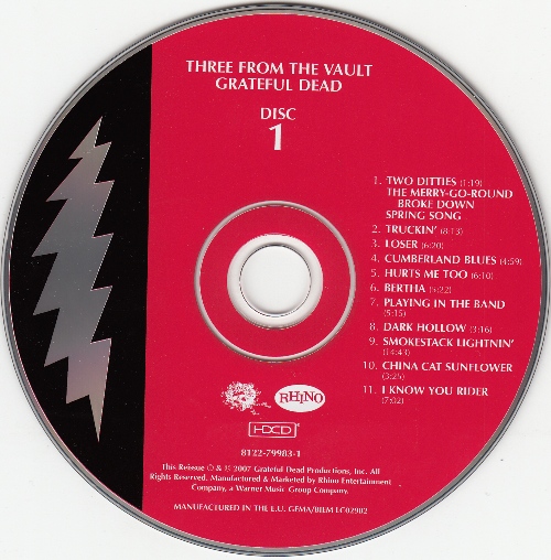 Постер Grateful Dead - Three From The Vault 2CD Grateful Dead - Three From The Vault 2CD