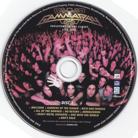 Постер Gamma Ray Discography Gamma Ray Discography