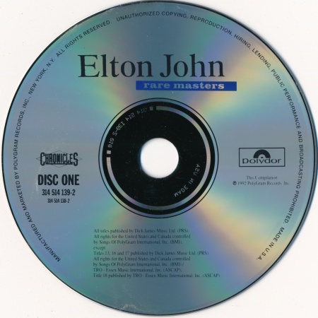 Постер Elton John - Rare Masters Elton John - Rare Masters