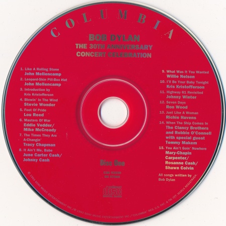 Постер VA - Bob Dylan - The 30th Anniversary Concert Celebration VA - Bob Dylan - The 30th Anniversary Concert Celebration