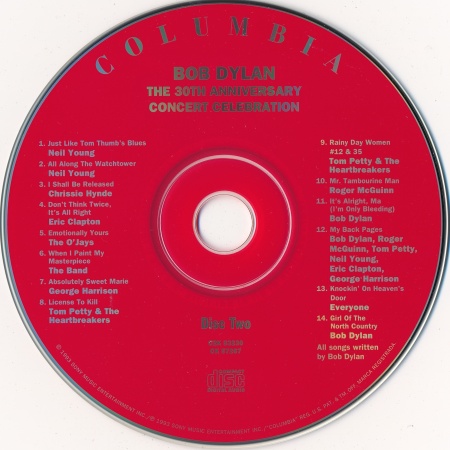 Постер VA - Bob Dylan - The 30th Anniversary Concert Celebration VA - Bob Dylan - The 30th Anniversary Concert Celebration