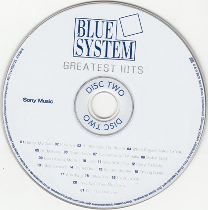 Постер Blue System - Greatest Hits 2CD Blue System - Greatest Hits 2CD
