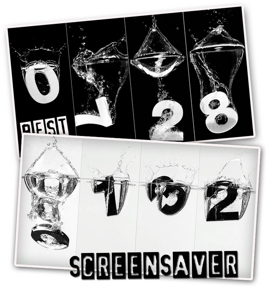 Постер Screensaver Exclusive Drop Clock Screensaver Exclusive Drop Clock