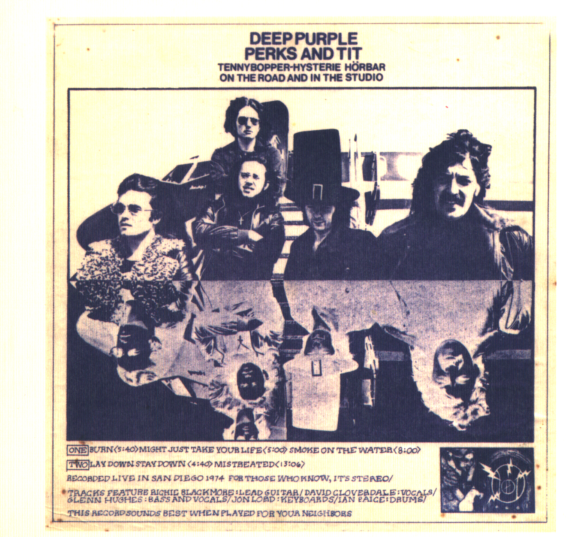 Постер DEEP PURPLE - All Live Albums DEEP PURPLE - All Live Albums