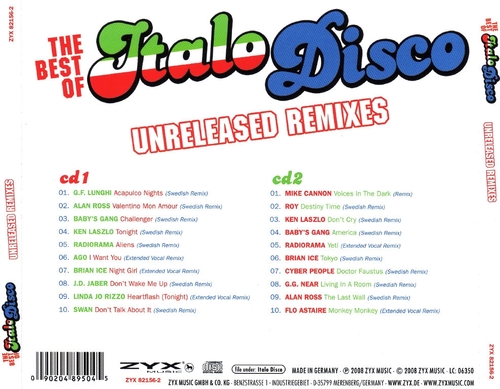 Постер VA - The Best Of Italo Disco - Unreleased Remixes VA - The Best Of Italo Disco - Unreleased Remixes