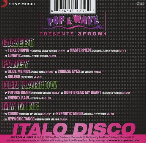 Постер VA - Pop And Wave Presents 3from1 Italo Disco VA - Pop And Wave Presents 3from1 Italo Disco